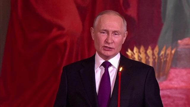 Po kruvinų apšaudymų Ukrainoje – įžūli V. Putino kalba: Velykos įkvepia geroms mintims ir darbams