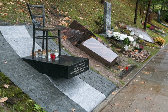 Vytauto Šapranausko kapas.<br>T.Bauro nuotr.