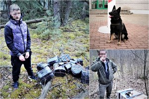 Dzūkiški rekordai: rūkalų nešiką iš Lazdijų pasieniečiai šiemet sulaiko jau penktą kartą