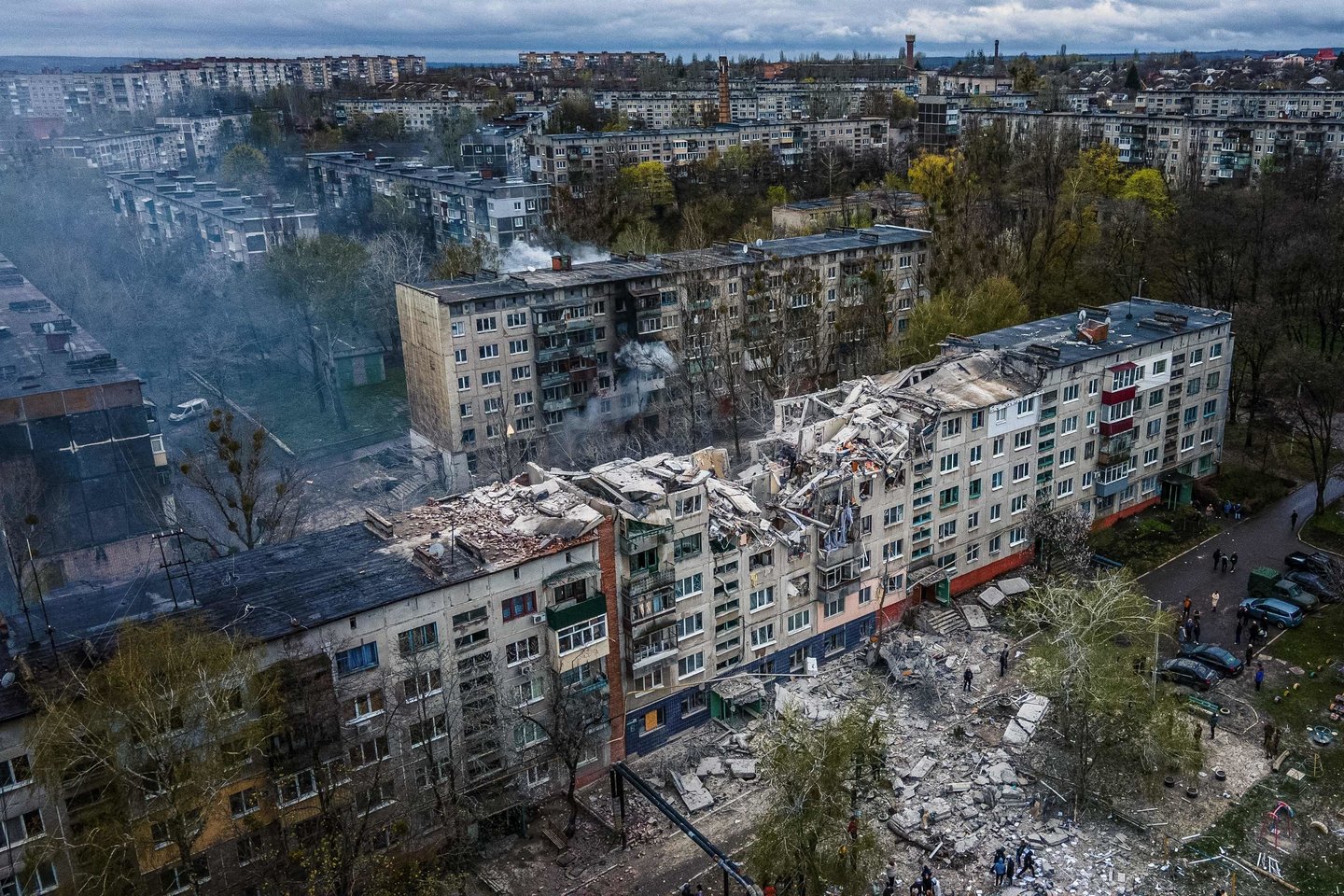 Karas Ukrainoje: Rusija smogė Slovjanskiui.<br>AFP/Scanpix nuotr.