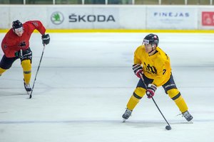 Lietuvos ledo ritulio rinktinei Elektrėnuose nepavyko palaužti ukrainiečių