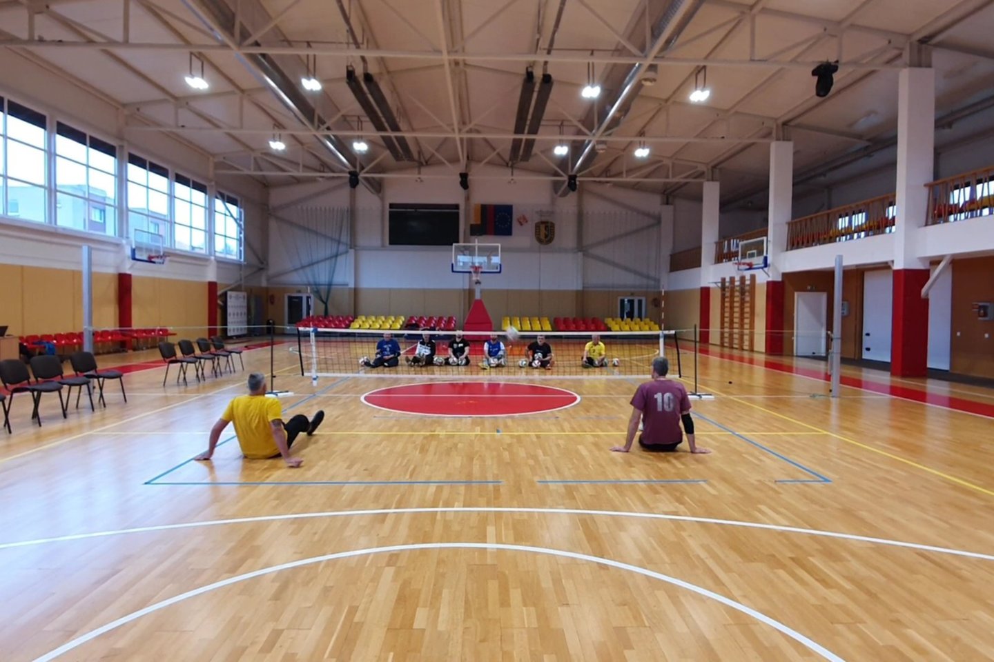 Lietuvos tinklinio sėdint rinktinė ruošiasi Europos čempionatui.<br>Lietuvos tinklinio sėdint nuotr.