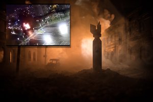 To dar nebuvo: įamžino vaizdą, kaip rusai numeta bombą ant savo pačių miesto