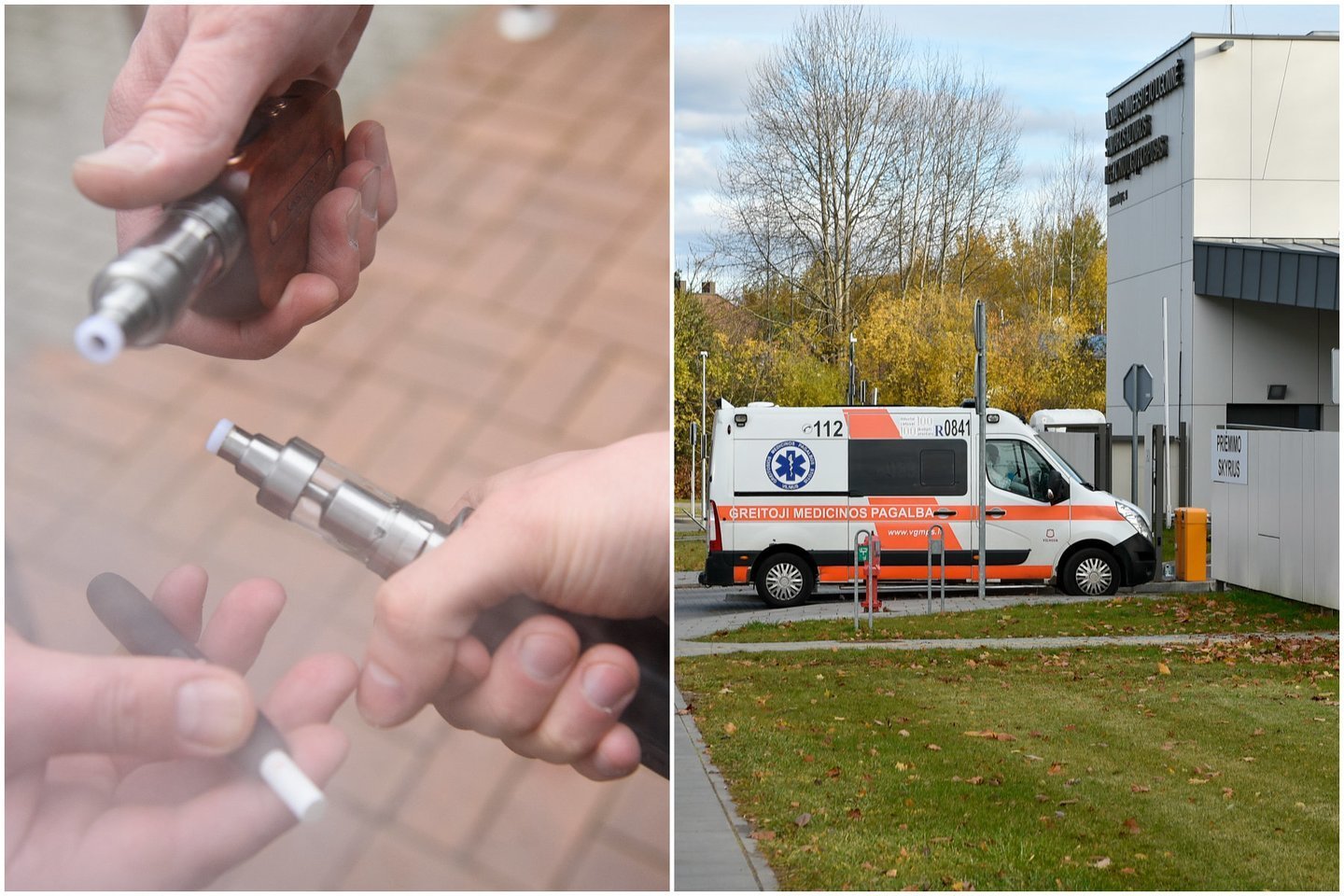  Ligoninėje atsidūrė dar vienas paauglys iš Marijampolės, rūkęs elektroninę cigaretę. <br> Lrytas.lt koliažas