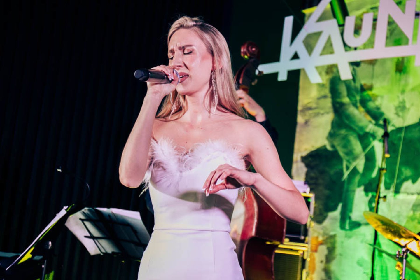 „Kaunas jazz“ festivalyje – duoklė Anapilin iškeliavusiai Indrei Jučaitei bei ryškiausios žvaigždės.<br> Organizatorių nuotr.