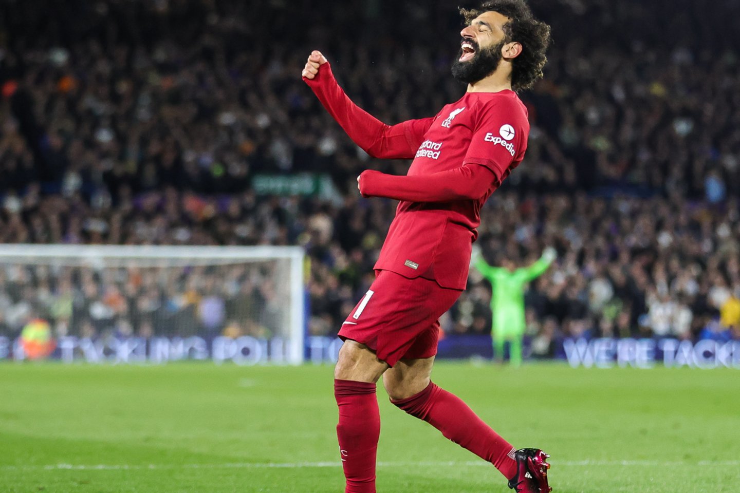 Lemiamą įvartį „Liverpool“ ekipai pelnė Mohamedas Salah<br> AFP/Scanpiox nuotr.