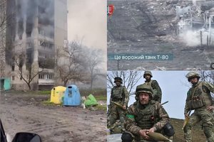 Parodė, kaip po Rusijos atakos atrodo Vuhledaras, vaizdo įraše – okupantų tanko sunaikinimas