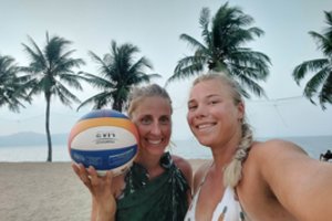 D E. Kliokmanaitė ir I. Vasiliauskaitė – „Beach Pro Tour Futures“ turnyro Tailande vicečempionės