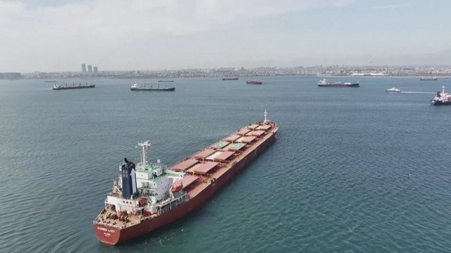 Rusija kaltina Ukrainą pažeidus grūdų susitarimą: esą atakavo laivyną okupuotame Sevastopolyje