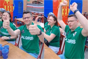 Į Barseloną atvykę „Žalgirio“ sirgaliai Šaro nesibaimina: tikisi laimėti seriją 3:0