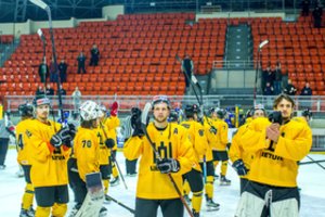 Paskelbtas Lietuvos vyrų ledo ritulio rinktinės 23-ukas pasaulio čempionatui Notingame