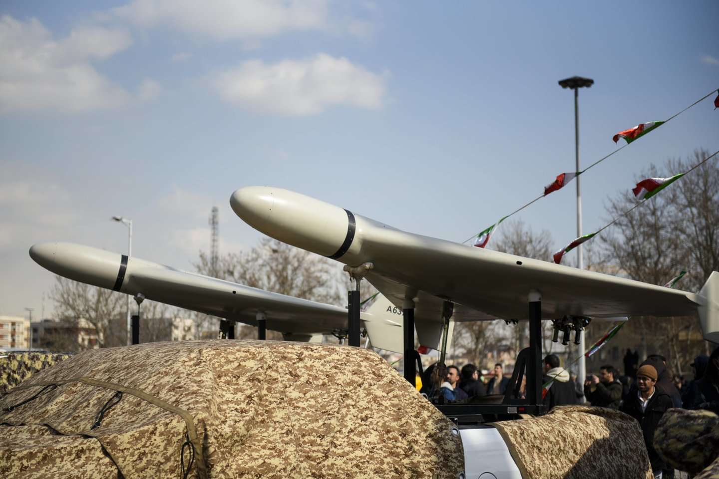 Irano Rusijai parduodami dronai kamikadzės „Shahed-136“.<br>SIPA/Scanpix nuotr.