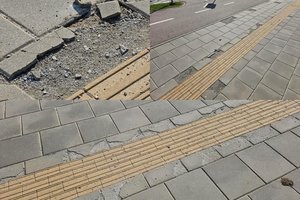 Prieš kelis metus Vilniuje suremontuotas šaligatvis subyrėjo: vilniečiai nepatenkinti plytelių būkle