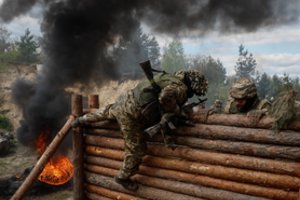Rusijos okupuotas Nova Kachovkos miestas apšaudomas „intensyvia ugnimi“