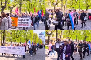 Kaune praūžė Gegužės 1-osios eitynės: „Pagrindinė darbdavių pareiga – ne išsunkti darbuotojus kaip citriną“