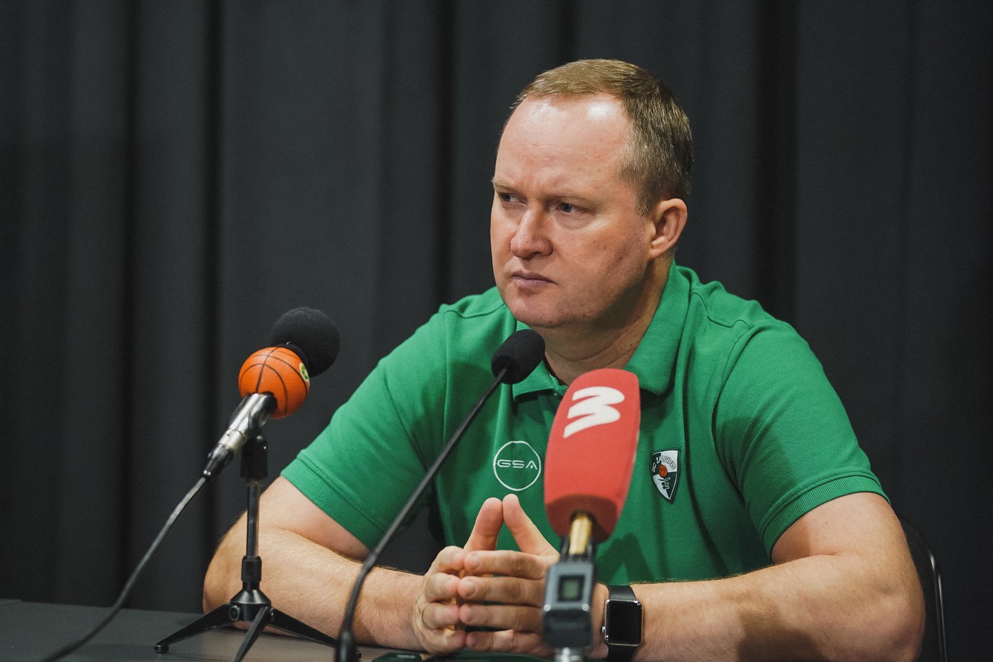 Kazys Maksvytis tikisi sušvelninti atkrintamųjų serijos rezultatą.<br>G.Bitvinsko nuotr.