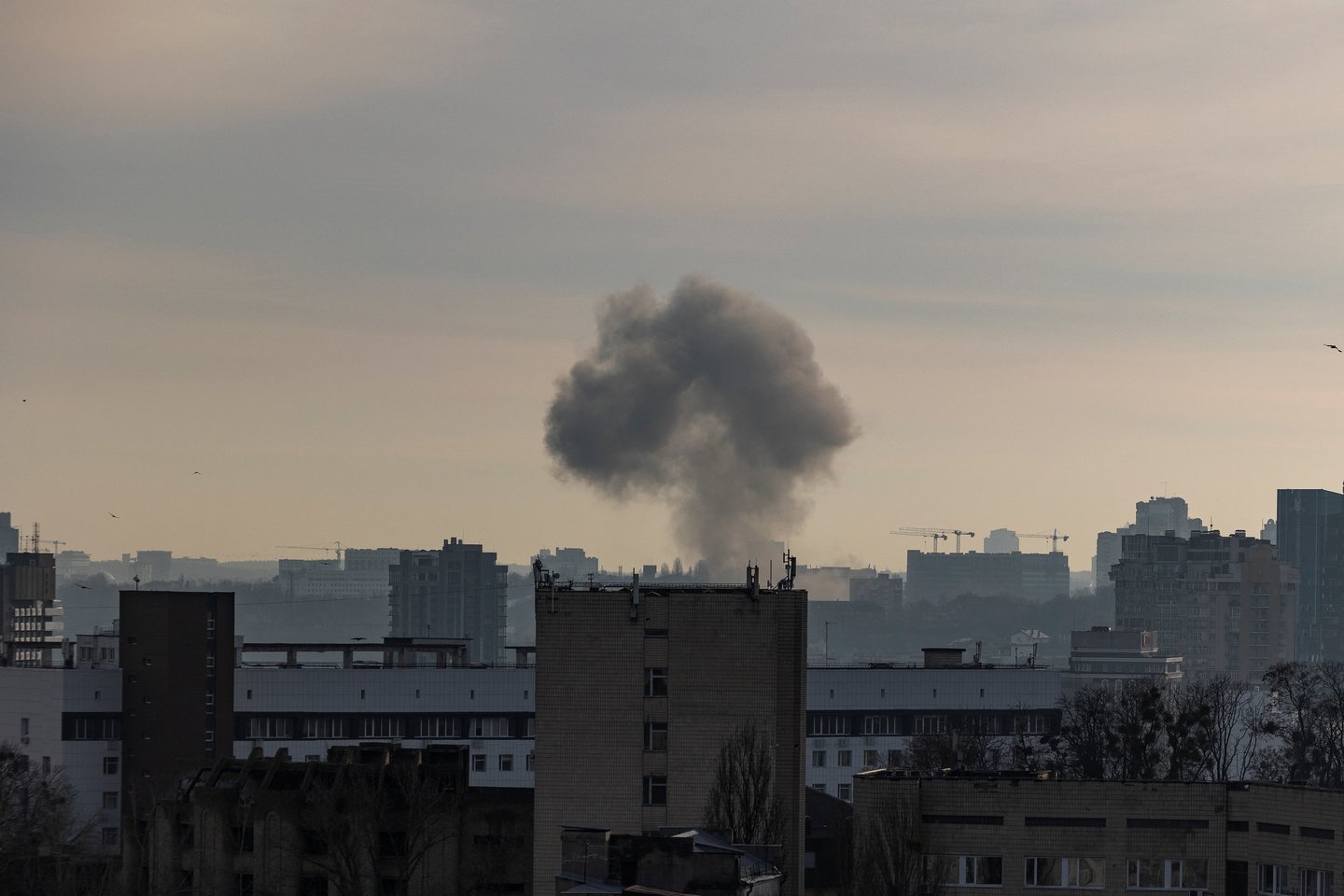 Karas Ukrainoje. Rusų ataka.<br>AFP/Scanpix nuotr.
