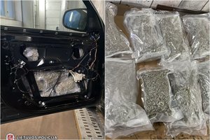 Lietuvos ir Lenkijos pasienyje sulaikyti narkotikų platintojai su 17 kilogramų kvaišalų kontrabanda