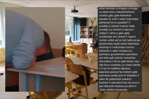 Šokiruojantis etikos mokytojo elgesys: galimai smurtavo prieš mokinį ir pamokoje „traukė“ neaiškius miltelius