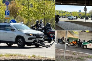 Vilniuje per motociklininkų sezono atidarymą įvyko avarija: susidūrus automobiliui ir motociklui nukentėjo vyras