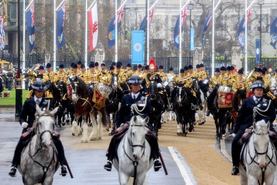Didžiosios Britanijos karaliaus Karolio III ir karalienės Camillos karūnavimas.