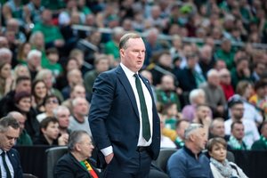 Pirmąją vietą reguliariajame sezone užsitikrinęs K. Maksvytis: „Dar turėjome būti serijoje su „Barcelona“