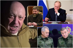 Įsiutę J. Prigožinas ir R. Kadyrovas šantažuoja V. Putiną bei Rusijos gynybos ministeriją: analitikai įvertino, kas įvyko