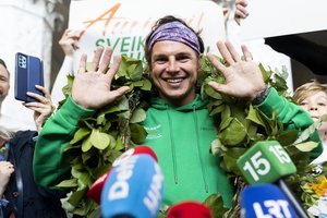 A. Valujavičius dėkojo už įspūdingą sutikimą Vilniuje: buvo „bombikė“