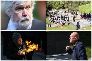 Gegužės 9-oji Vilniaus kapinėse: aidėjo raginimai išgerti „į Putino sveikatą“ ir kaltinimai „fašistų gynėjams“, pasirodė „Jedinstvo“ lyderis