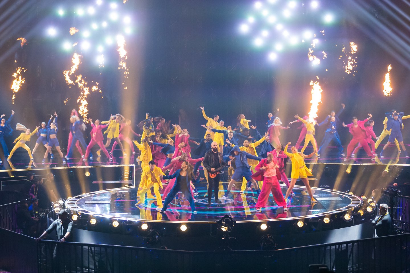 Pirmojo „Eurovizijos“ pusfinalio akimirkos.<br>G.Bitvinsko nuotr.