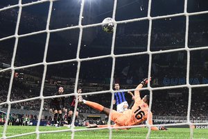 UEFA Čempionų lygos pusfinalis tarp dviejų italų klubų: „Inter“ po dviejų įvarčių palaužė „AC Milan“