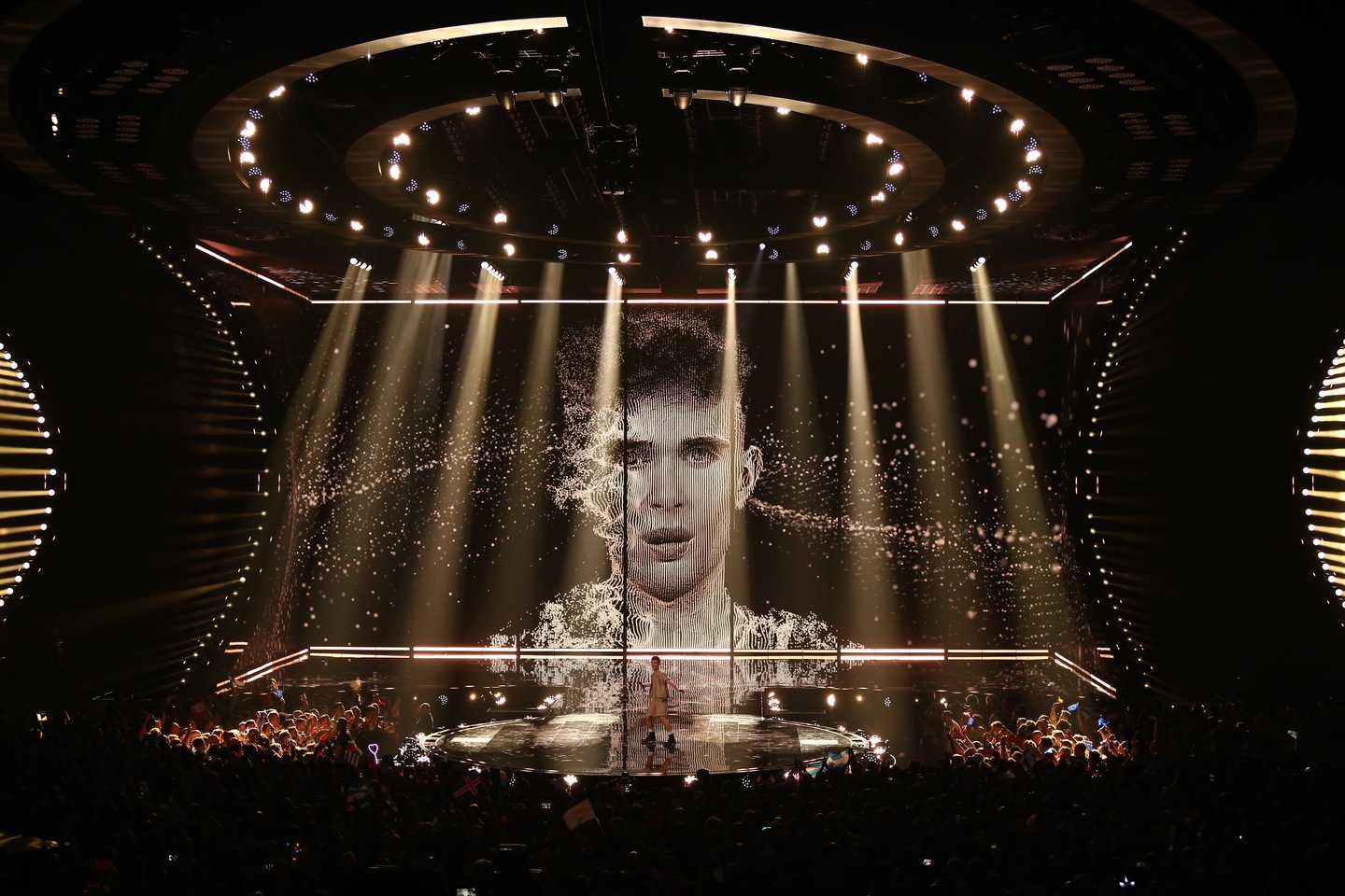 Antrojo „Eurovizijos“ pusfinalio akimirka.<br>EPA-ELTA nuotr.