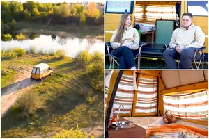 Kemperį savomis rankomis įsikūrę vilniečiai dabar juo raižo ir Lietuvą, ir Europą: kūrybingi sprendimai jo viduje nustebintų ne vieną