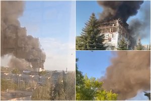 Okupuotame Luhanske vienas po kito nugriaudėjo galingi sprogimai, rusai kaltina britų „Storm Shadow“