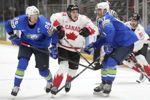 Kanadiečiai ir amerikiečiai pasaulio ledo ritulio čempionate varžovams nepalieka jokių šansų