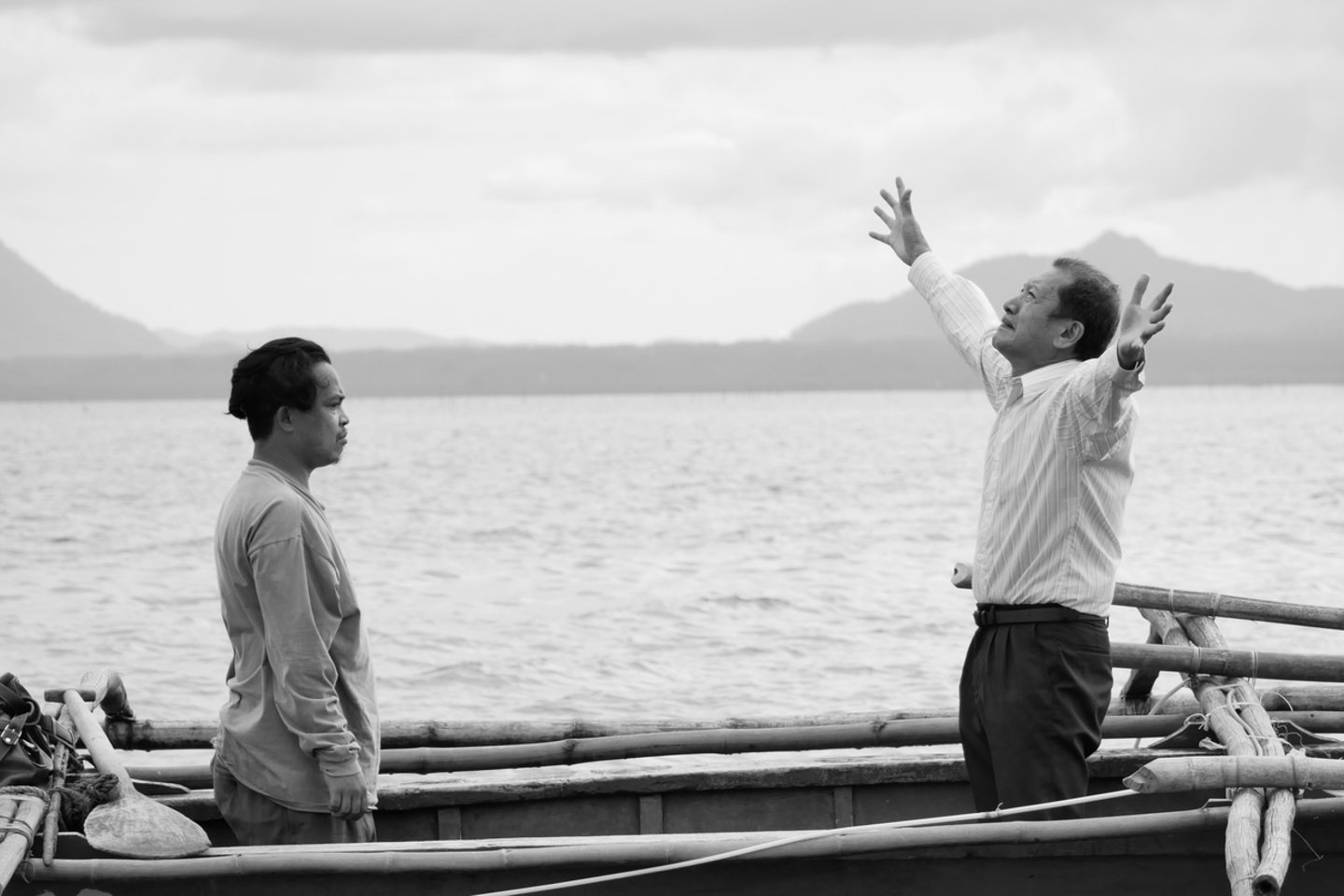 Filipinų režisieriaus Lavo Diazo kino juosta „Kai bangos išnyks“.<br>Filmo kadras.