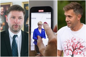 J. Šiugždinienės ginti stojęs A. Navickas metė kaltinimus A. Tapinui ir sulaukė atkirčio