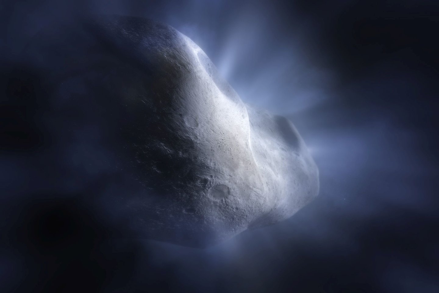  Šioje kometos dailininko interpretacijoje matyti, kaip pagrindinės juostos kometa 238P/Read sublimuojasi: kai kometos orbita artėja prie Saulės, jos vandens ledas išgaruoja. Tai svarbu, nes būtent sublimacija skiria kometas nuo asteroidų, sukurdama jų savitą uodegą ir miglotą aureolę, arba komą.