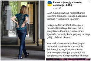 Kritikos strėlės – jauniesiems advokatams: pramogavo „bėgdami“ nuo psichiatrinės ligoninės pacientų
