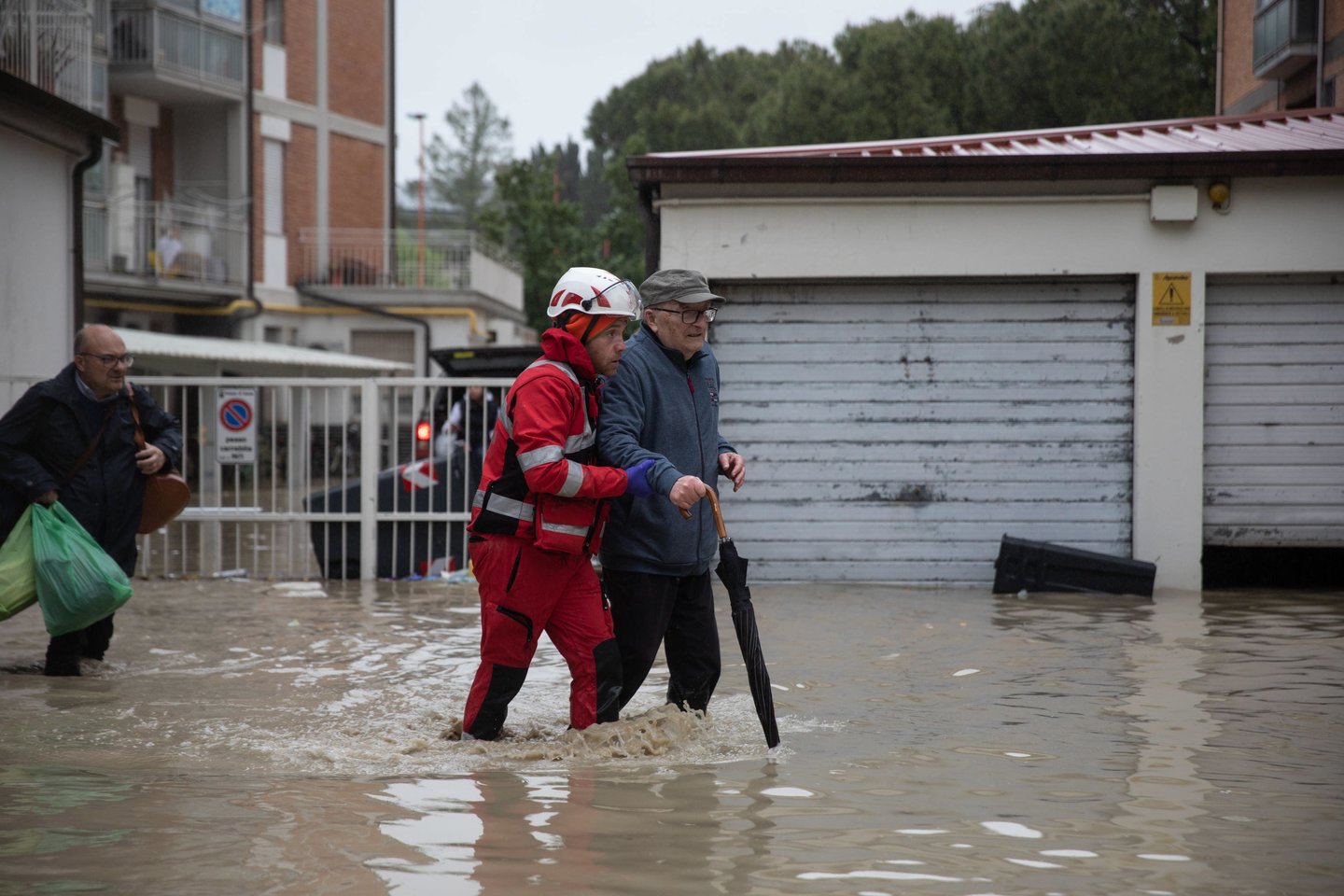 Potvyniai Italijoje. <br>EPA-ELTA nuotr. 