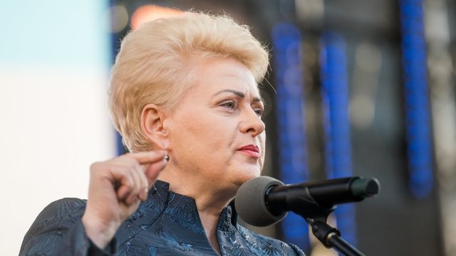 Netylant skandalui dėl J. Šiugždinienės, D. Grybauskaitė prabilo apie politinę degradaciją