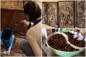 Panevėžiečio kuriami paveikslai namus pripildo kavos aromato