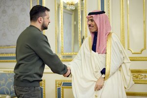 V. Zelenskis netikėtai atvyko į Saudo Arabiją