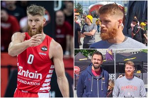 Vienybės aikštėje – sirgalius pradžiuginęs Th. Walkupo vizitas: „Kaunas – mano antrieji namai“