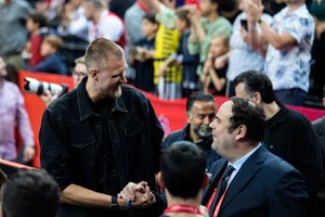 Eurolygos finale Kaune pasirodė Latvijos krepšinio žvaigždė K. Porzingis