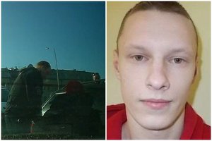 Policija paviešino įrašą, kaip Vilniaus gatvėmis buvo persekiojamas vogtu automobiliu sprunkantis kalėjimo bėglys 