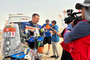 A. Gelažninkas laimėjo „Taklimakan rally“ greičio ruožą: sudėtingiausia mano gyvenimo trasa