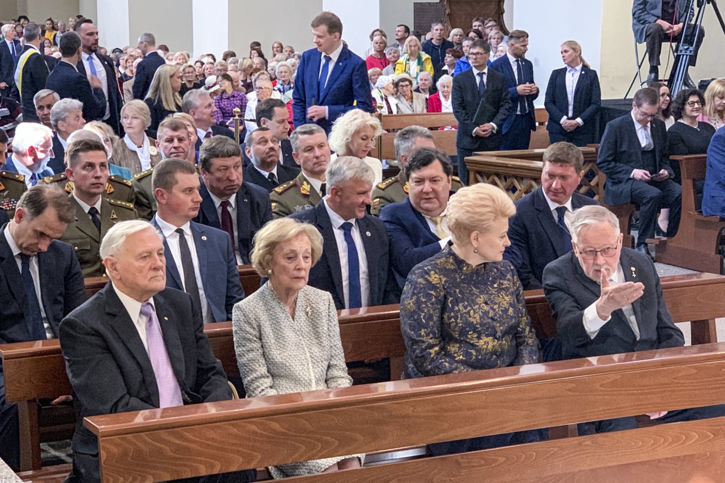 Valdas Adamkus, Alma Adamkienė, Dalia Grybauskaitė, Vytautas Landsbergis<br>V.Ščiavinsko nuotr.
