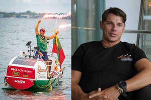 Atlantą perplaukęs Aurimas Valujavičius prabilo apie artimųjų ašaras: „Sumišo“