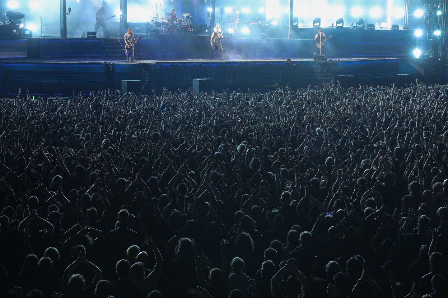 „Rammstein“ koncerto akimirka.<br>R.Danisevičiaus nuotr.